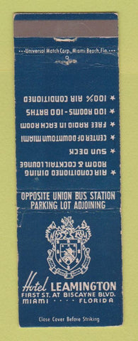 Matchbook Cover - Hotel Leamington Miami FL WEAR