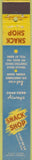 Matchbook Cover - Snack Shop Rochester MN 10 Strike