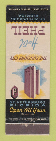 Matchbook Cover - Hotel Pheil St Petersburg FL