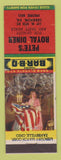Matchbook Cover - Pete's Royal Diner Lebanon PA BBQ