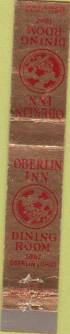 Matchbook Cover - Oberlin Inn Oberlin OH 10 Strike