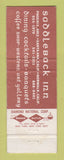 Matchbook Cover - Saddleback Inn Phoenix AZ