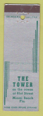 Matchbook Cover - The Tower Miami Beach FL