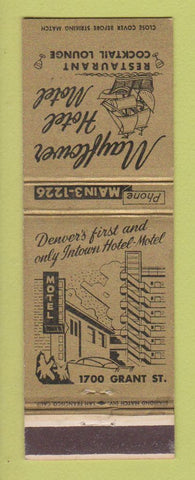 Matchbook Cover - Mayflower Hotel Motel Denver Colorado