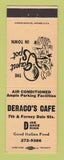 Matchbook Cover - Deraco's Cafe Italian