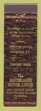Matchbook Cover - Southlands Motor Lodge West Palm Beach FL