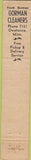 Matchbook Cover - Gorman Cleaners Owatonna MN 10 Strike