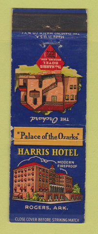 Matchbook Cover - Harris Hotel Rogers AR WEAR