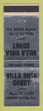 Matchbook Cover - Villa Rosa Court Motel Winter Haven FL WEAR