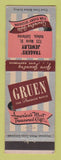 Matchbook Cover - Gruen Watches Tragers' Jewelry Vallejo CA