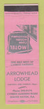Matchbook Cover - Arrowhead Lodge Winter Haven FL PINK