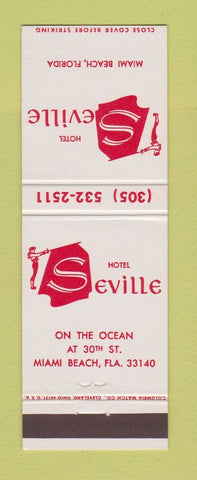 Matchbook Cover - Hotel Seville Miami Beach FL