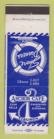 Matchbook Cover - Anchor Cafe Tiburon CA