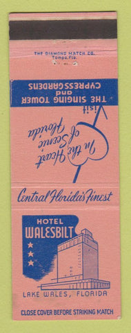 Matchbook Cover - Hotel Walesbilt Lake Wales FL