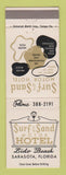 Matchbook Cover - Surf and Sand Hotel Sarasota FL