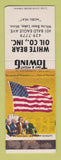 Matchbook Cover - White Bear oil gas White Bear Lake MN Mobil WEAR