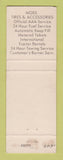 Matchbook Cover - White Bear oil gas White Bear Lake MN Mobil WEAR
