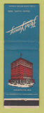 Matchbook Cover - Hotel Yancey Grand Island NE