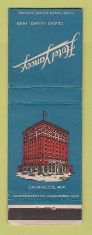 Matchbook Cover - Hotel Yancey Grand Island NE