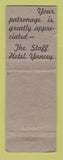 Matchbook Cover - Hotel Yancey Grand Island NE