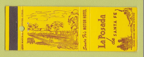 Matchbook Cover - La Posada de Santa Fe NM motor hotel