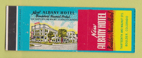 Matchbook Cover - New Albany Hotel Boulder Colorado