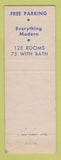 Matchbook Cover - New Albany Hotel Boulder Colorado