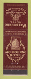 Matchbook Cover - Melbourne Hotel St Louis MO