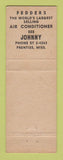 Matchbook Cover - Johnny's Motor Court Restaurant Prentiss MS