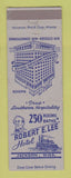 Matchbook Cover - Robert E Lee Hotel Jackson MS