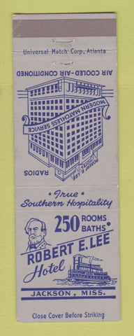 Matchbook Cover - Robert E Lee Hotel Jackson MS