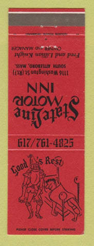 Matchbook Cover - State Line Motor Inn South Attleboro MA