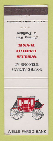 Matchbook Cover - Wells Fargo Bank WEAR