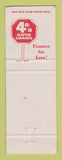 Matchbook Cover - Wells Fargo Bank WEAR