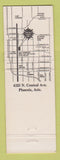 Matchbook Cover - Central Plaza Hotel Phoenix AZ