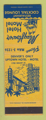 Matchbook Cover - Mayflower Hotel Motel Denver Colorado