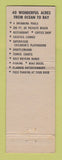 Matchbook Cover - Sun City Motel Miami Beach FL