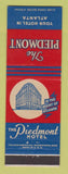 Matchbook Cover - Piedmont Hotel Atlanta GA