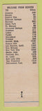 Matchbook Cover - A Bar G Motor Lodge Denver Colorado Colfax