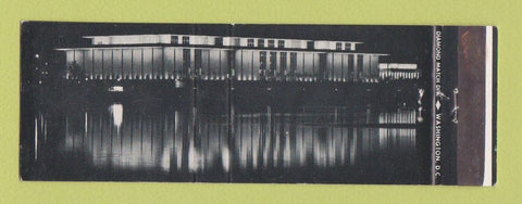 Matchbook Cover - John F Kennedy Center Performing Arts Washington DC