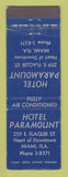 Matchbook Cover - Hotel Paramount Miami FL