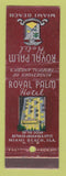 Matchbook Cover - Royal Palm Hotel Miami Beach FL