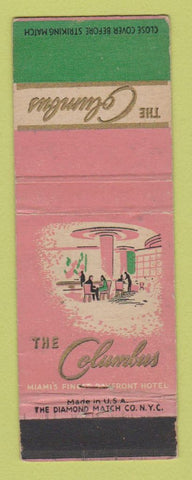 Matchbook Cover - Columbus Hotel Miami FL WEAR