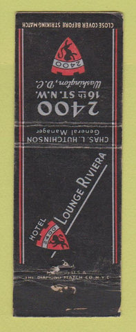 Matchbook Cover - Hotel 2400 Washington DC WEAR