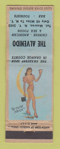 Matchbook Cover - Alvenido Restaurant Monroe NY pinup WEAR