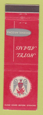 Matchbook Cover - Hotel Adams Phoenix AZ
