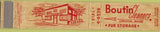 Matchbook Cover - Boutin Cleaners Lewiston ME 10 Strike
