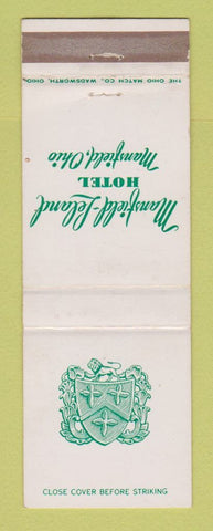 Matchbook Cover - Mansfield Leland Hotel OH