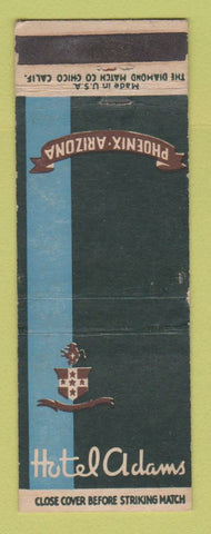 Matchbook Cover - Hotel Adams Phoenix AZ WEAR