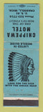 Matchbook Cover - Chippewa Motel Chassell MI Indian WEAR